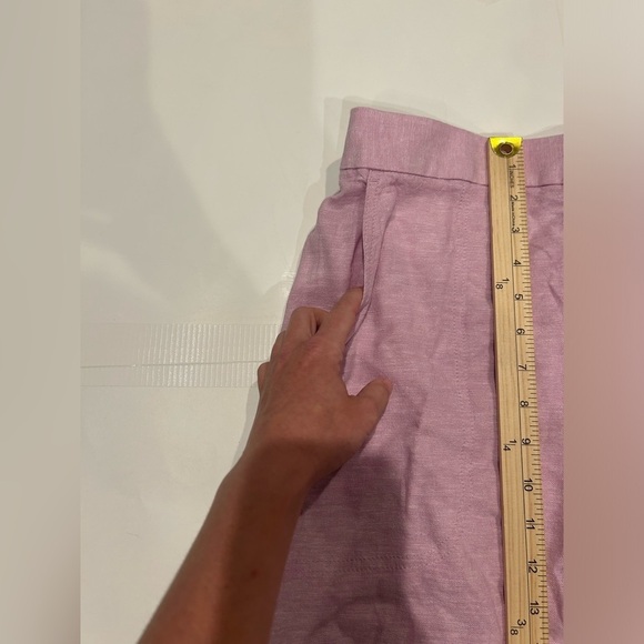 Banana Republic Factory Linen Blend Shorts Women’s Medium Purple Pockets - Picture 7 of 8